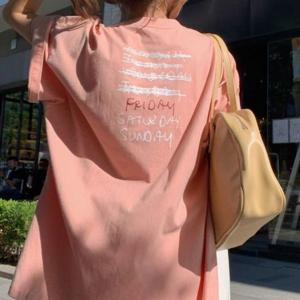 ST200240 맨투맨 박스 스마일 반팔 티셔츠