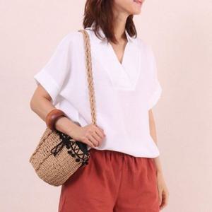 카라 블라우스 빅사이즈 3065979S 셔츠 브이