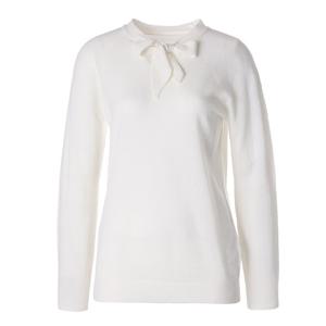 [조순희]리본 타이 모혼방 니트 티셔츠(FLST124)