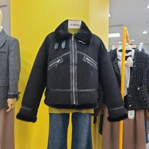 르피타 DP01 퍼배색 무스탕재킷 L244UJKC10