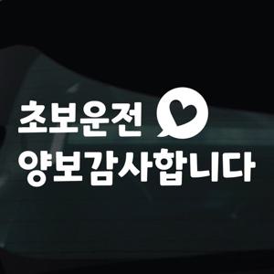 초보운전 스티커 차량 자동차 시트지 16 초보운전양보감사합니다