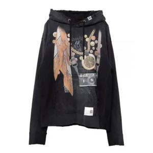 메종 미하라 야스히로 후드 티셔츠 A10HD621BLACK DOM