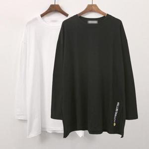 빅사이즈라운드티 G493L412 트임스마일긴팔티셔츠 NO