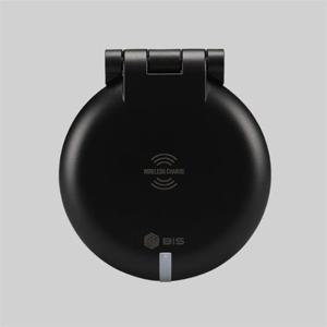 가구 매입콘센트 BID-201W 블랙 원형