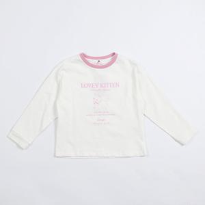 로엠걸즈 라운드넥 그래픽 티셔츠 RGLA2511C