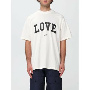 [MSGM] 라프리마 남성 티셔츠 코튼 3540MM152237798 02 Cream /6