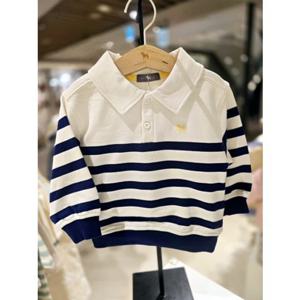 [블루독베이비] 25 SS (네이비)스트라이프카라스웨트셔츠A 등원복 조카 돌 (4511933406) ch 25년SS신상 출