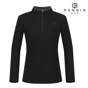 [데니스골프]여성반목긴팔티 NAPFLTZ066BK_JJ