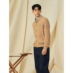 [빈폴멘] 케이블 라운드 카디건  베이지 (BC515AC11A)