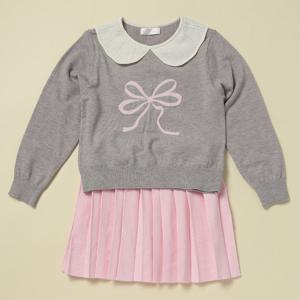 로엠걸즈자카드 풀오버 스커트 세트RGSM2511P