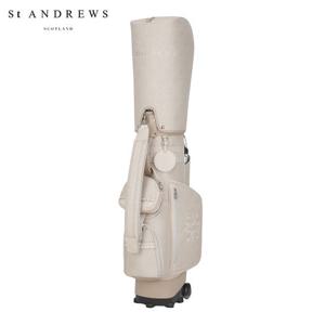 [세인트앤드류스] 여성 자카드 패턴 휠 캐디백 & 탈착 파우치