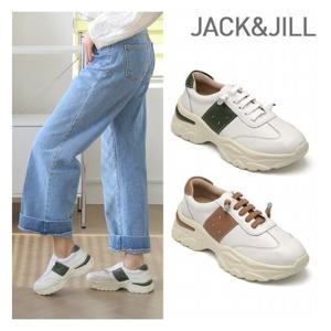 [잭앤질]잭앤질 소가죽 리프펀칭 밴딩끈 스니커즈(JA5123)