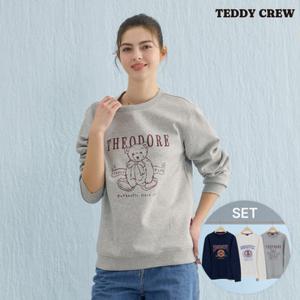 테디크루 클래식 레터링 맨투맨 3종SET (T02O-3)