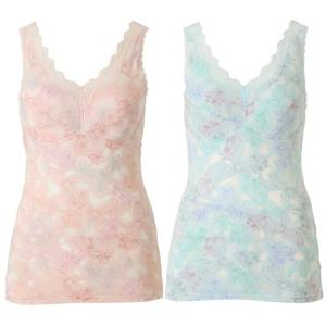 스판좋고 부드러운 번아웃 프린트 여성 기본 런닝 나시 WLG2520R