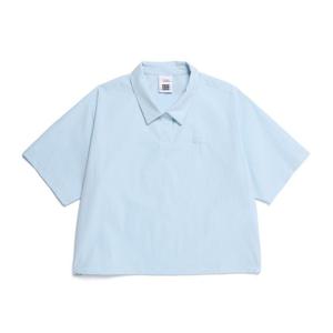 내셔널지오그래픽 N252WTS141 여성 아델리 경량 우븐스트레치 카라형 티셔츠 L/BLUE