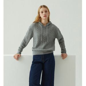 [디즈니골프]울100 케이블 후드 니트 (SO4LKT030)_US