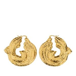 니나리치 골드 텍스처 후프 귀걸이 25PBB0153MET026 U0125