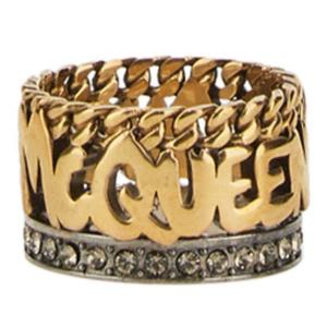 알렉산더맥퀸 그래피티 앤티크 쓰리밴드 링 734763 J160T7286