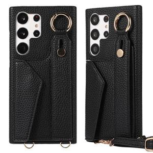 갤럭시A36 5G A366 멀티 핑거 바디 스트랩 가죽 카드수납 케이스