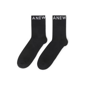 [어뉴골프] 남성 MEN ESSENTIAL MEDIUM NECK SOCKS _BK
