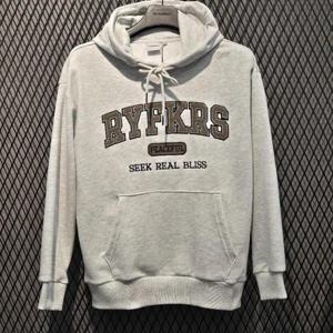 엠할리데이 HC03 레터링 아플리케 후드티 남여공용 오버핏 영문로고 MP6TU147