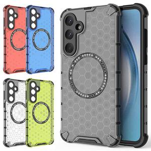 갤럭시A36 5G 맥세이프 벌집패턴 반투명 방열 범퍼 하드 케이스