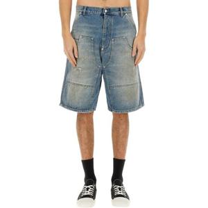 모스키노 라이트 워시 니 랭스 캐주얼 코튼 데님 쇼츠 03290223