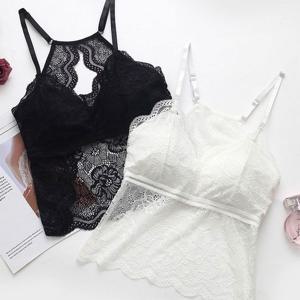 레이스브라탑 노와이어 패드캡 일체형 편한브라나시