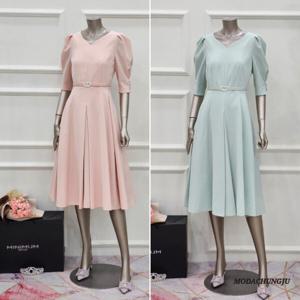 [미니멈]MD 퍼프 소매 플레어원피스 MD MXBAWO4360 M_CJ