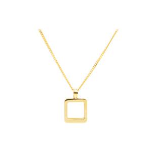 [아시아골드] 18k 베젤 목걸이 [스퀘어골드바 1.875g전용]