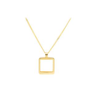 [아시아골드] 18k 베젤 목걸이 [스퀘어골드바 3.75g전용]