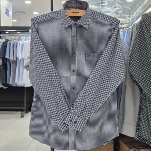 [레노마셔츠]일반핏/면 혼방/깅엄 체크/긴팔 셔츠 ROFSGP947 NY