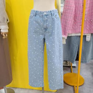 르피타 DP01 플라워 워싱 데님배기 L255UJE501