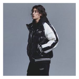 [클라이드]남성 소매 배색 다운 점퍼 FODDU418M