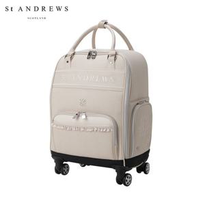 [세인트앤드류스] 여성 로고 프릴 라인 휠 보스턴백