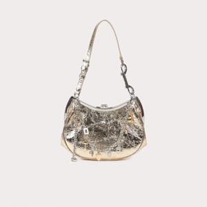 [비비안웨스트우드]비비안웨스트우드 직수입 메탈릭 크링클 참 프레임 펄스백 골드(VPSCBA0004-08)