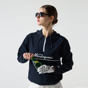 [먼싱웨어]여성 냉감 메쉬 후드 티셔츠 다크네이비(MQ222LTL41)