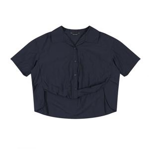 [코데즈컴바인]밑단턱 오픈카라 블라우스 (CJB-BL514W5)