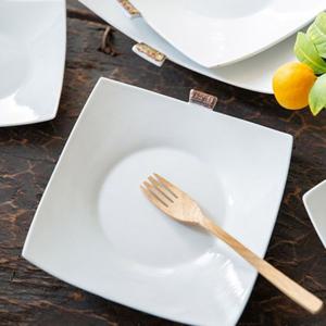 이천도자기 단아 정사각 접시 2호 16.5cm 사각찬기 접시 도자기접시 앞접시 작은접시 도자기그릇 과일접시