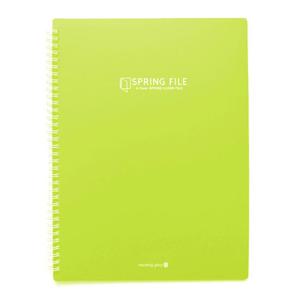 모닝글로리 K컬러 스프링 클리어화일 40P (라임) 사무용화일 서류정리 서류정리화일 다용도파일 문서보관