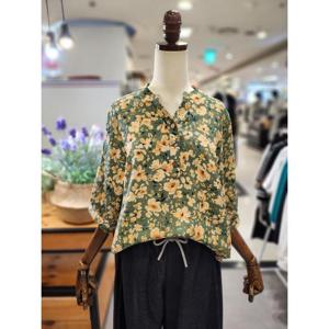 스테파니 세이브존01 채송화 차나 7부 블라우스 A25SH5601