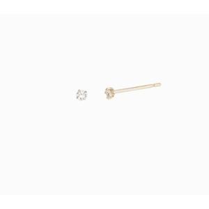 [로이드] 주문제작 라운드 큐빅 2mm 14k 귀걸이 LPFL1A02G