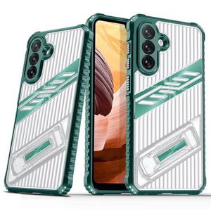 갤럭시A34 5G 풀커버 범퍼 킥스탠드 반투명 슬림 젤하드 케이스