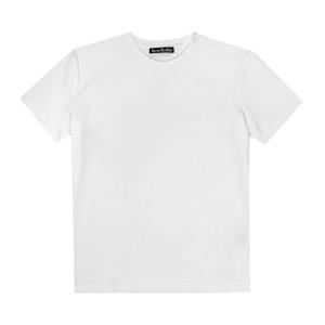 아크네스튜디오 CL0309 OPTIC WHITE (183) 페이스 로고 패치 공용 반팔티