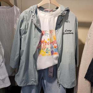 스테파니 HC35 6부소매후드(618나염점퍼) A24JK4217