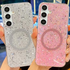 갤럭시퀀텀4 A54 5G 맥세이프 럭셔리 글리터 펄 심플 젤리케이스