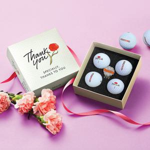 볼빅 5월 가정의 달 땡큐 Thank You 에디션 4구 골프공 선물세트