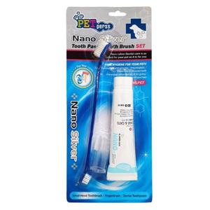 펫퍼스 은나노 치약칫솔 세트 애완견양치 펫덴탈 애견양치 애완견덴탈 펫양치