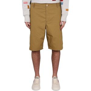 겐조 브라운 컬러 버튼 클로저 카고 쇼츠 FD55SH235 9RT87