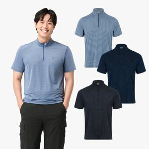 남성 반팔 집업티 S225-3125-27